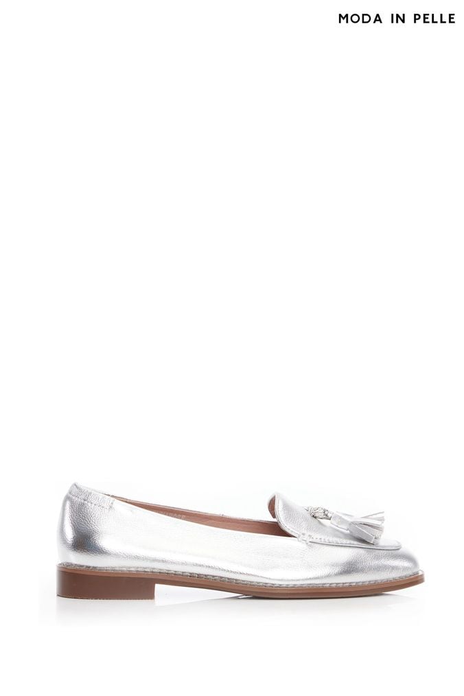 Silver best sale loafers next