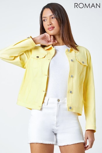 Roman Yellow Stretch Denim Jacket (947761) | £38