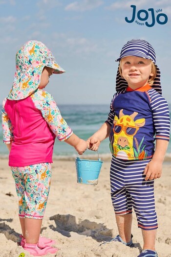 JoJo Maman Bébé Safari Kids' 2-Piece Sun Protection Suit (947773) | £24