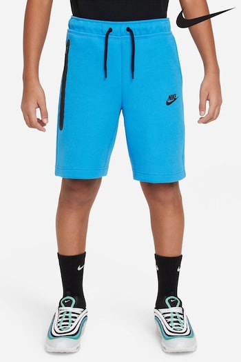 Nike Bright Blue Tech Fleece Shorts bermuda (947903) | £60