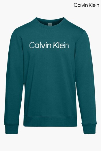 Calvin Klein Green Steel Loungewear Sweatshirt (948437) | £65