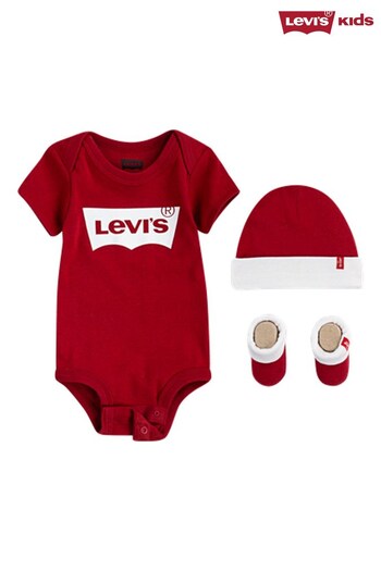 Levi's® Red 3 Piece Baby Gift Set (948596) | £24