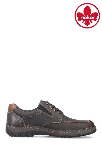 Rieker Mens Lace-Up Brown Fused Shoes (949088) | £85