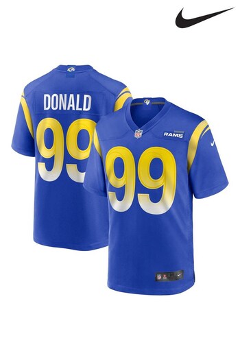 Nike Blue Los Angeles Rams Game Team Colour Jersey - Aaron Donald (949283) | £90