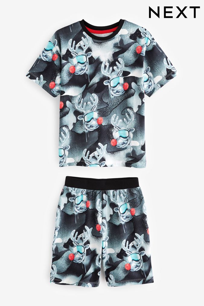 Boys christmas shop short pyjamas
