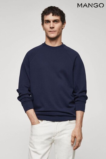 Mango Blue Lightweight Cotton Sweatshirt (949934) | £36