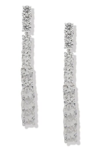 Anne Klein Ladies Silver Tone Jewellery Earrings (950126) | £30