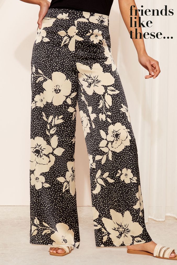 Next floral trousers best sale