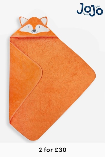 JoJo Maman Bébé Orange Fox Hooded Towel (950994) | £19.50