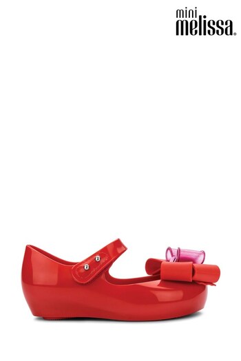 Mini Melissa Red Ultragirl Fab Bow Shoes Global (951536) | £62