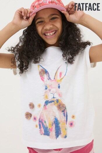 FatFace Natural Watercolour Bunny T-Shirt (951931) | £16
