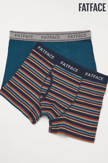 FatFace Red Salcombe Stripe Boxers 2 Pack (952018) | £22