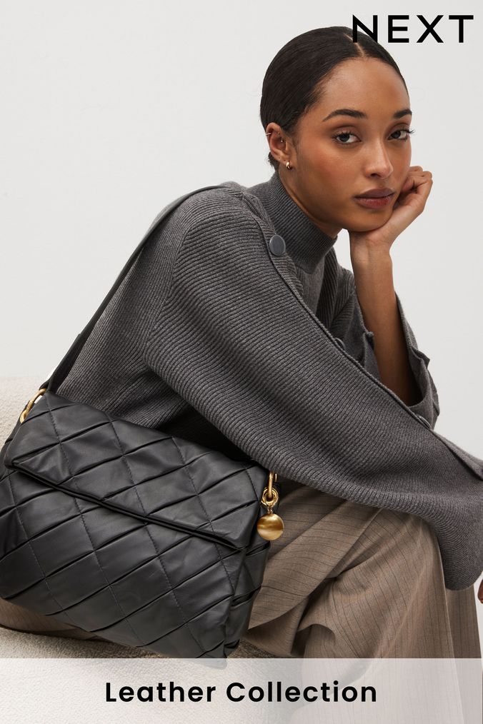 Next black shoulder bags best sale