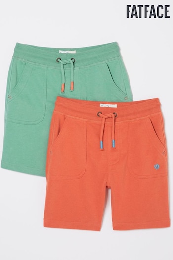 FatFace Green Sweat Shorts 2 Pack (952445) | £20