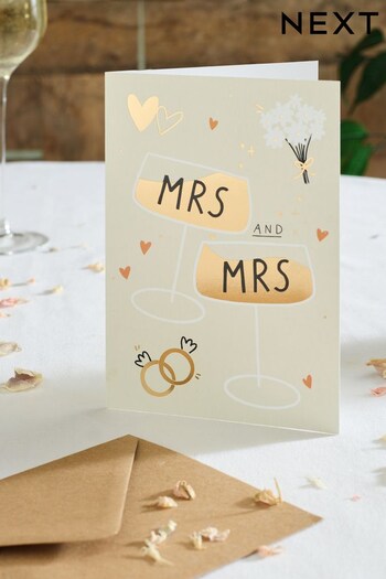Multi Mrs & Mrs Wedding Card (952532) | £2
