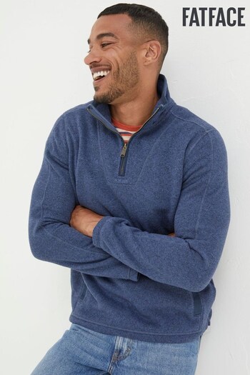 FatFace Blue Haxby Fleece Half Zip Sweatshirt (952555) | £60