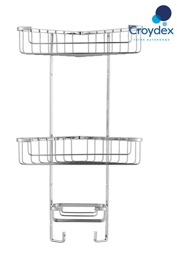 CROYDEX Three Tier Corner Basket Chrome (952628) | £28