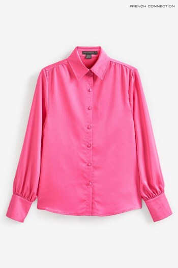 French Connection Pink Satin Shirt (952717) | £70