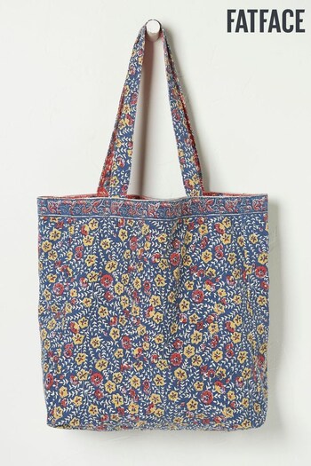Fat Face Blue Rosie Reversible Shopper Bag (952935) | £12.50