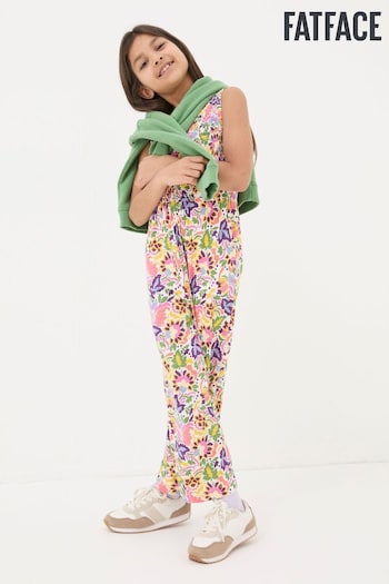 FatFace Pink Art Floral Jersey Printed Jumpsuit (952985) | £24