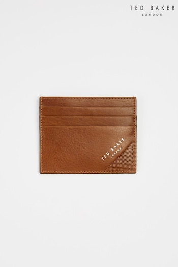 Ted Baker Brown Rifle Embossed Corner Leather Cardholder (953328) | £29