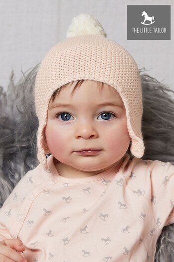 The Little Tailor Baby Knitted Trapper Hat with Pom Pom (953372) | £16