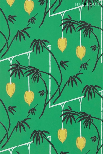 Harlequin Green Kimiko Wallpaper (953522) | £119