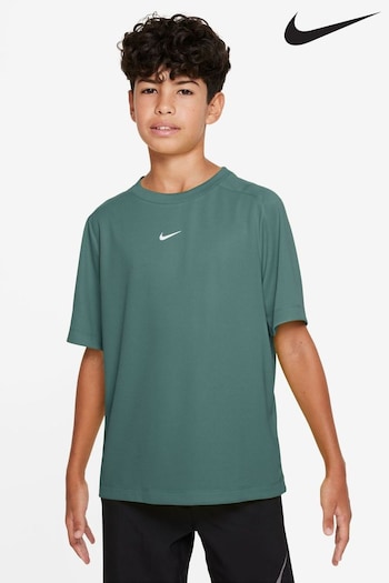 Nike Shrouds Light Green Dri-FIT Multi + Training T-Shirt (953539) | £18