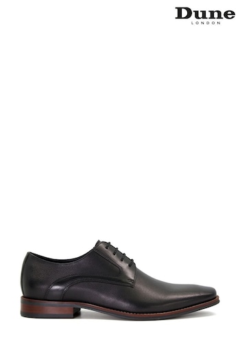 Dune London Stoney Embossed Detail Derby Black Neo Shoes (953563) | £130