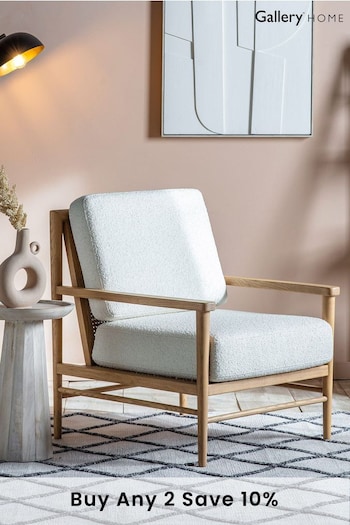 Gallery Home Cream Ohio Armchair (953789) | £720