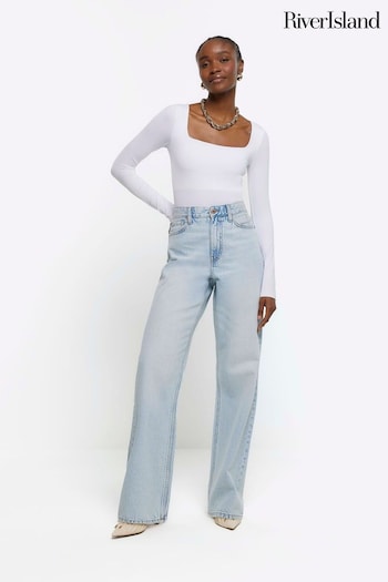 River Island Blue Relaxed Straight Jeans (954024) | £40