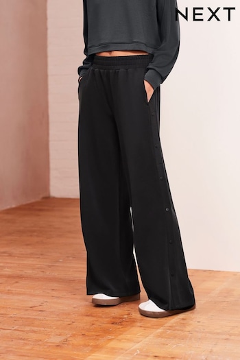 Charcoal Grey Soft Jersey Popper Side Trousers (954103) | £38