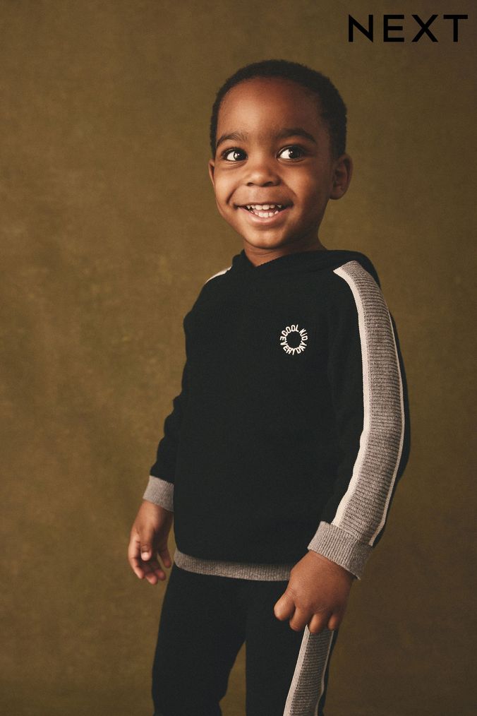 Buy Boys Hoodie Jogger Set Black Baby Online Next UK