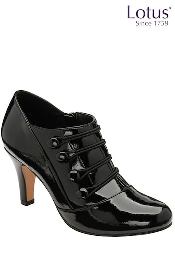Lotus Black Patent Shoe Boots (955385) | £70