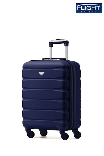 Flight Knight 55x40x20cm Ryanair Priority 4 Wheel ABS Hard Case Cabin Carry On Hand Black Luggage (955434) | £50