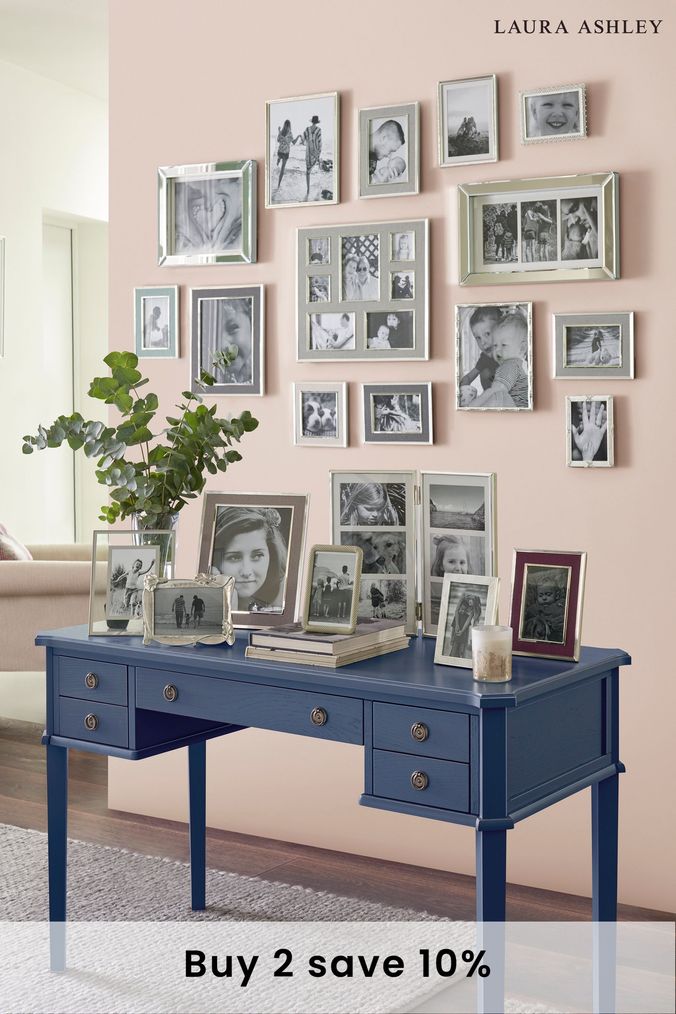 Pottery barn online blue desk