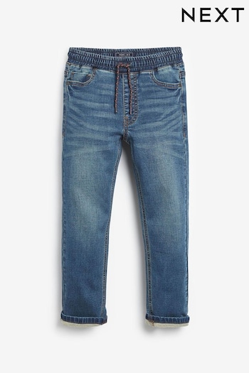 Mid Vintage Blue Regular Fit Jersey Stretch Jeans Track With Adjustable Waist (3-16yrs) (955525) | £12 - £17