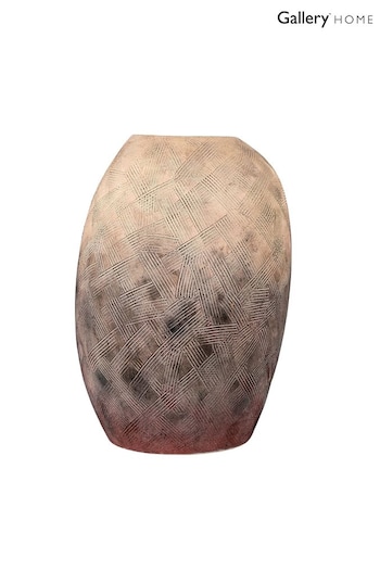 Gallery Home Black Large Mirage Textured Vase (955587) | £88