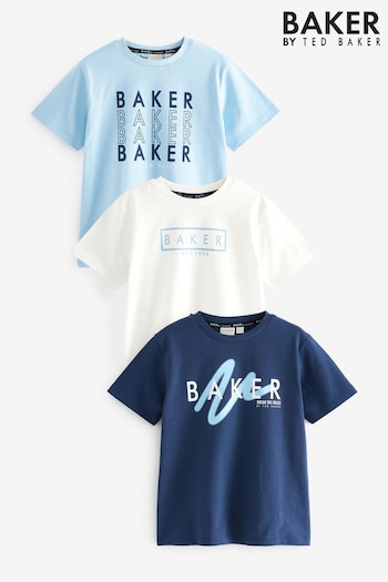 Baker by Ted Baker Graphic T-Shirts cropped 3 Pack (955920) | £32 - £36