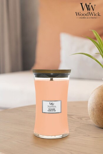 Woodwick Orange Large Hourglass Scented Candle with Crackle Wick Blooms (957121) | £33