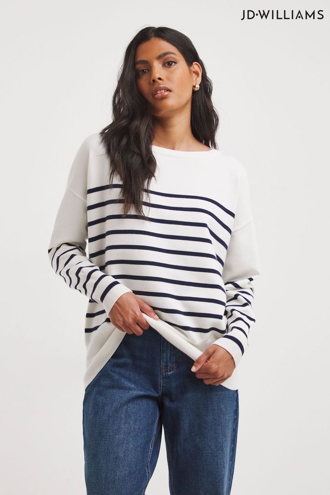 Buy Women s JD Williams White Jumpers Online Next UK