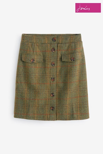 Joules Avery Green Tweed Skirt (957531) | £69.95