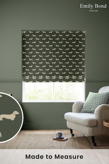 Emily Bond Fern Green Peggy Made to Measure Roman Blinds (957615) | £79
