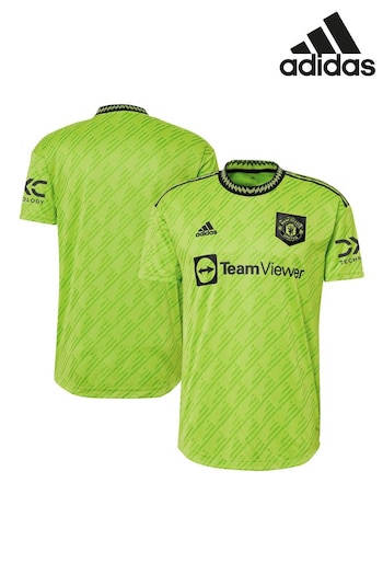 adidas Green Manchester United Third  2022-23 Authentic Shirt (957827) | £100