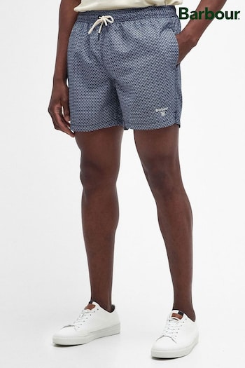 Barbour® Navy Shell Print Swim Shorts (958024) | £45