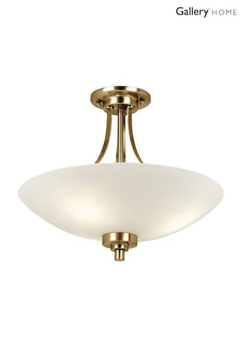 Gallery Home Antique Brass Perth Ceiling Lamp Ceiling Light (958283) | £108