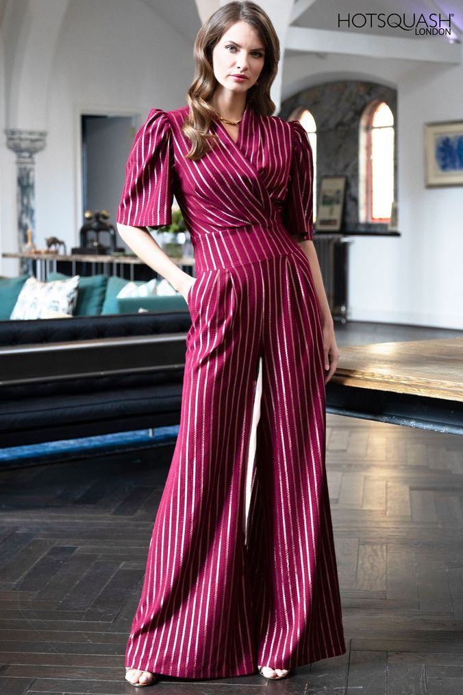 Pastel striped jumpsuit deals