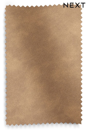 Arona Faux Leather Caramel Fabric Swatch (958575) | £0