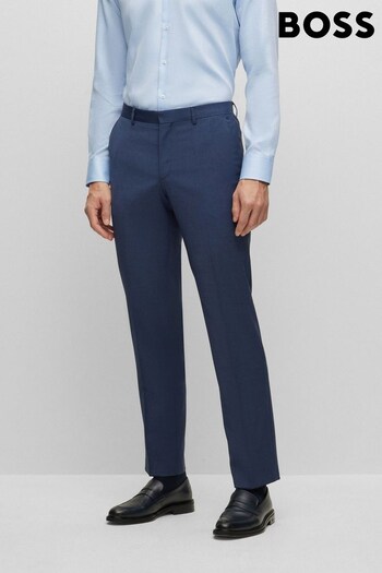 BOSS Blue Leon Melange Stretch Regular Fit das Trousers (958838) | £119