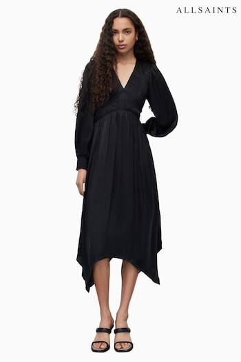 AllSaints Estelle Black Dress (958912) | £299